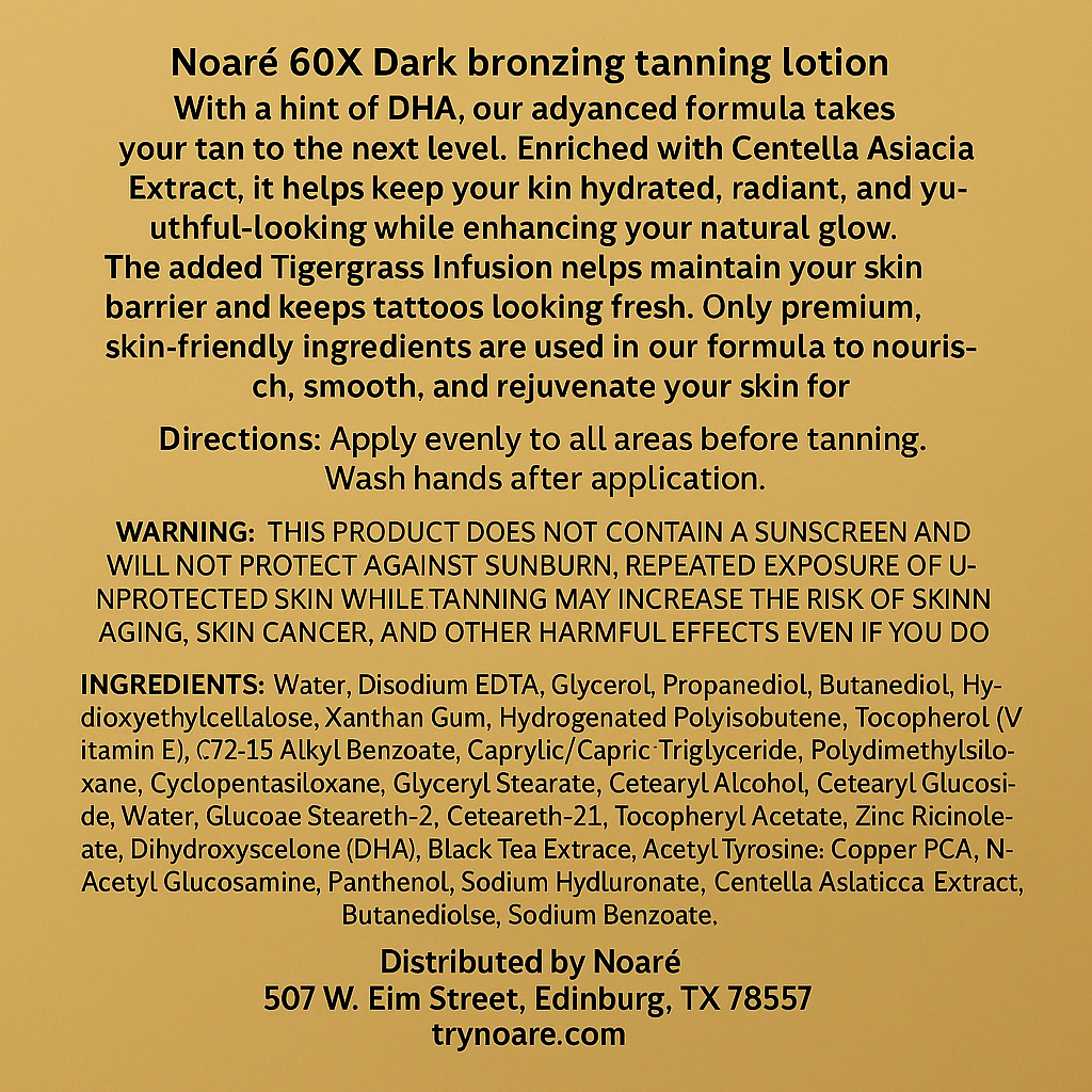 Noaré Tanning Lotion