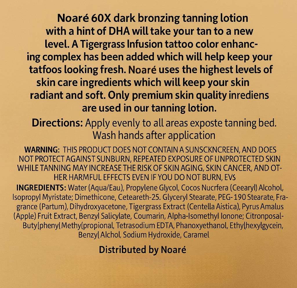Noaré Tanning Lotion